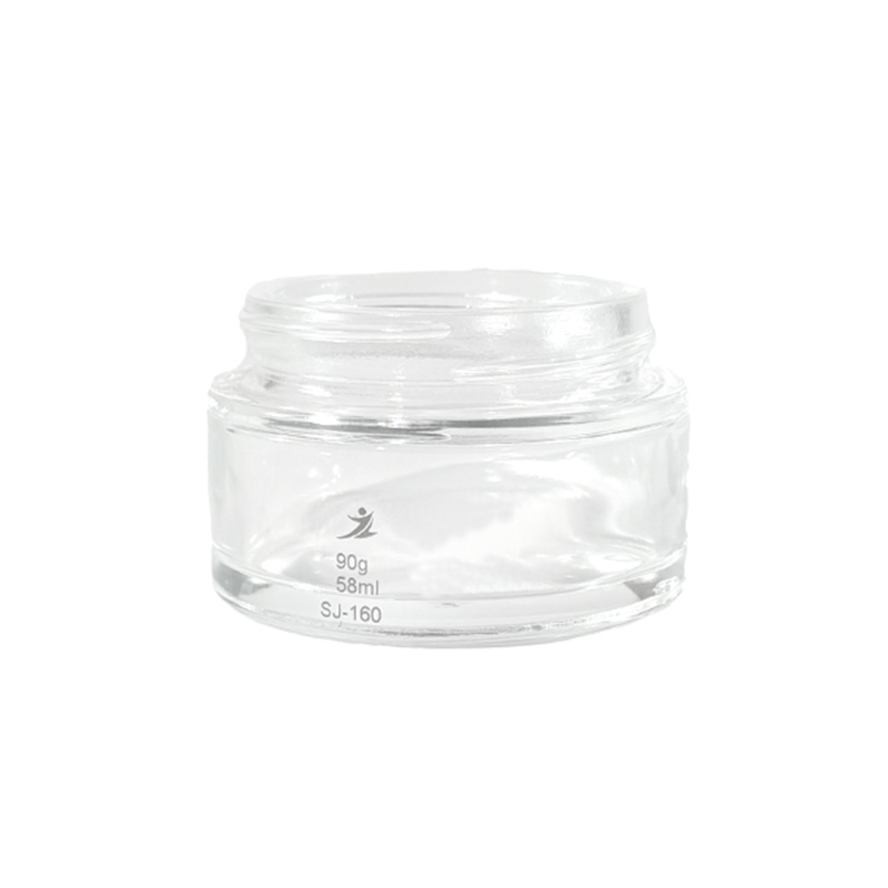 50 ml transparentes Cremetiegel, Premium-Kosmetikverpackungsflasche