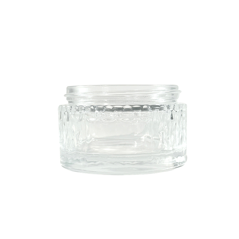 50 ml transparentes Cremetiegel, Premium-Kosmetikverpackungsflasche