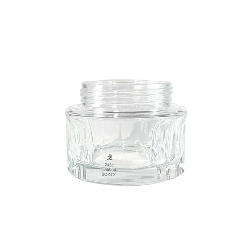 50 ml transparentes Cremetiegel, Premium-Kosmetikverpackungsflasche
