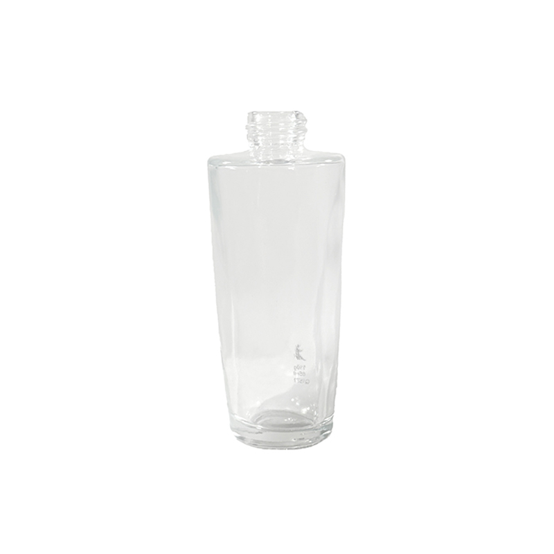 J2514 Transparente Lotionsflasche in umgekehrter Birnenform, 46 ml, mit schlichtem, modernem Design