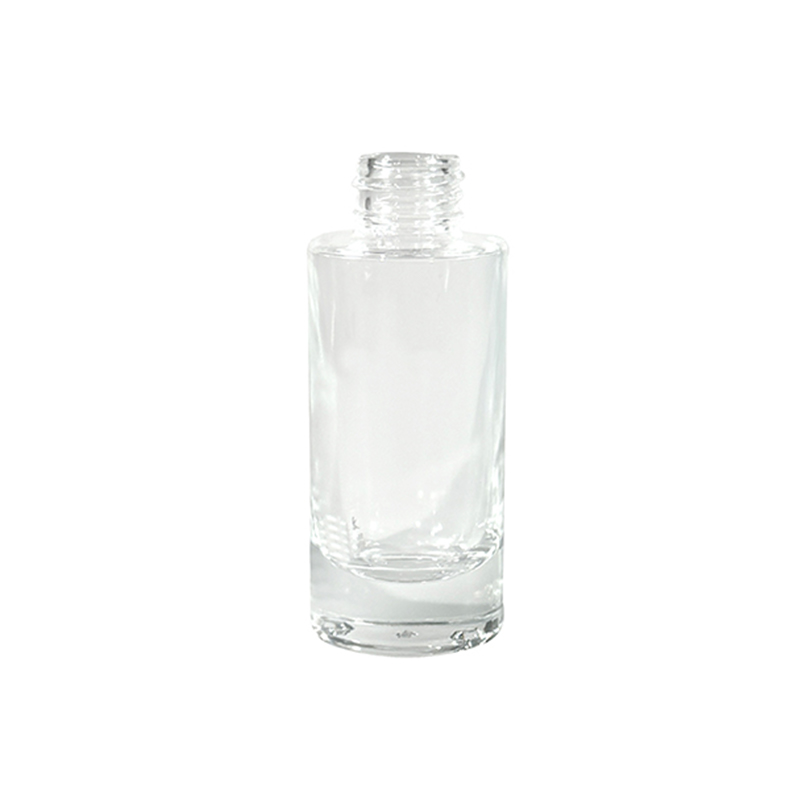 Transparente, lange, zylindrische Lotionsflasche mit Schraubverschluss, 108 ml, leicht