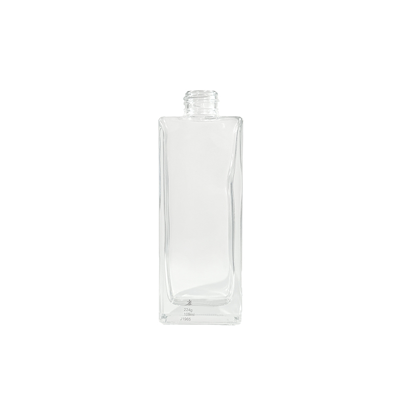 Transparente, lange, zylindrische Lotionsflasche mit Schraubverschluss, 108 ml, leicht