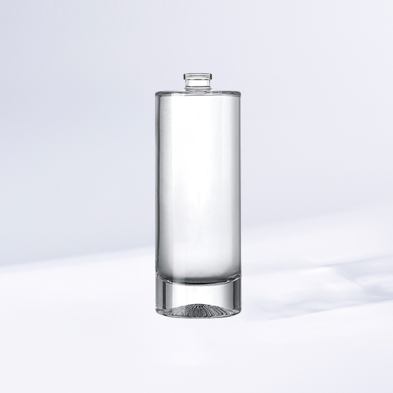 J2433 Parfümflasche mit transparentem Zylinder und Schraubverschluss, 100 ml