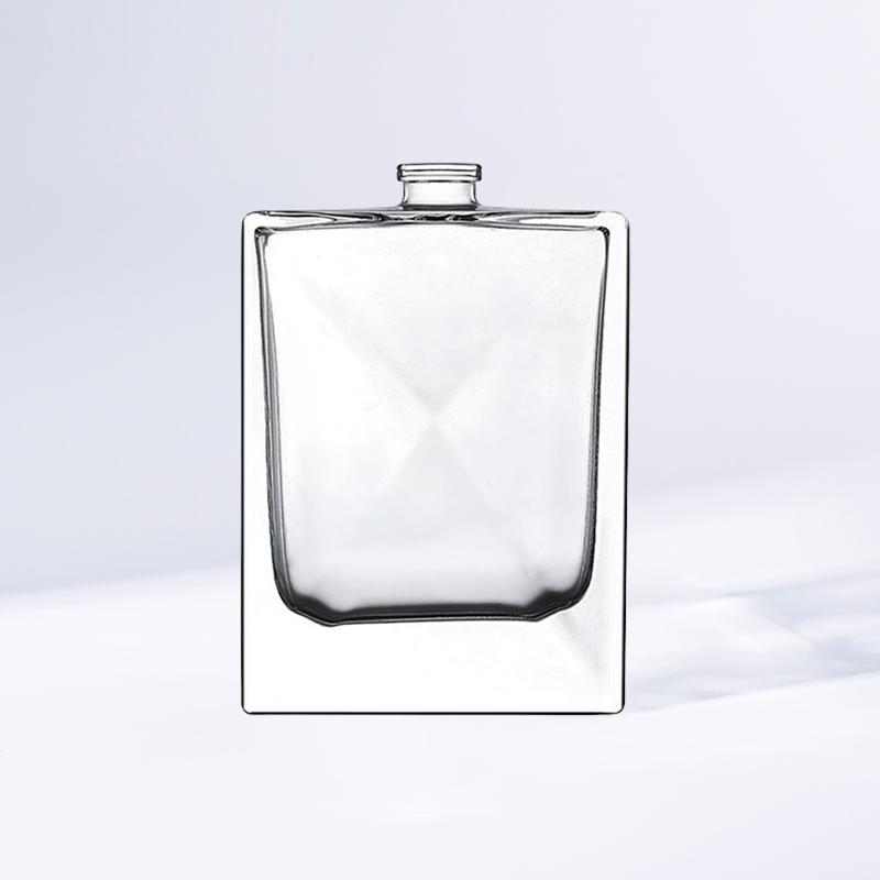 J2249 Premium-Parfümflasche aus transparentem Glas, 104 ml, elegant und zart
